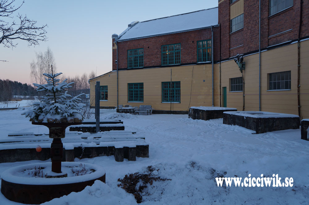 Gamla Kraftstationen i Dejefors i vinterskrud