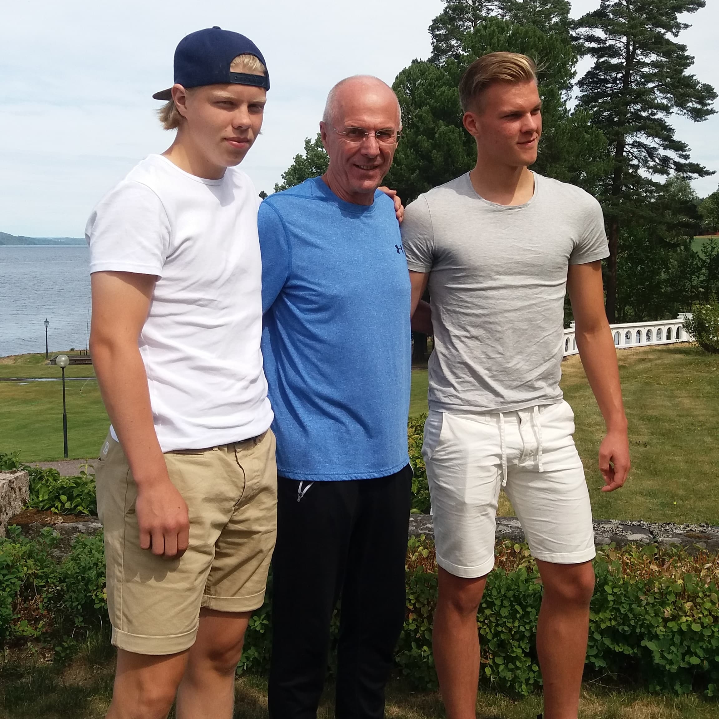 Från vänster: Erik Torstensson, Svennis Sven-Göran Eriksson och Jonatan Fors.