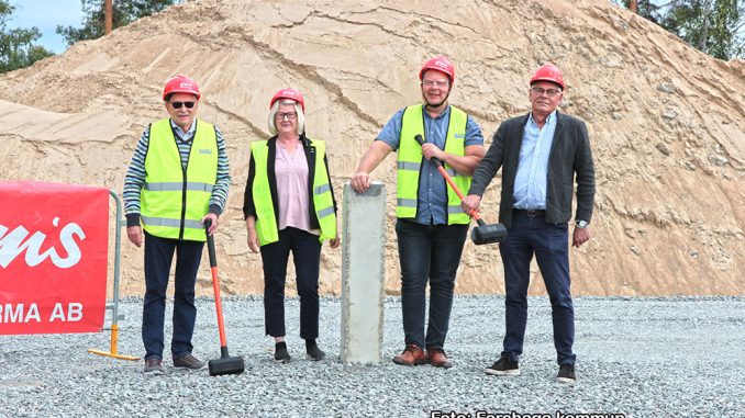 Byggstarten för hyreslägenheter på Åsmyra.