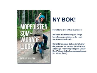 Mopedisten som vägrade ljuga. Ny bok av Sven-Ove Svensson. Gå på boksläppet, ta med hjälmen, vinn en bok!